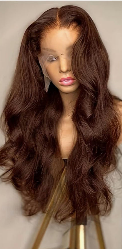 13x4 HD Frontal Wig Body Wave (Brown)