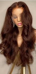 13x4 HD Frontal Wig Body Wave (Brown)