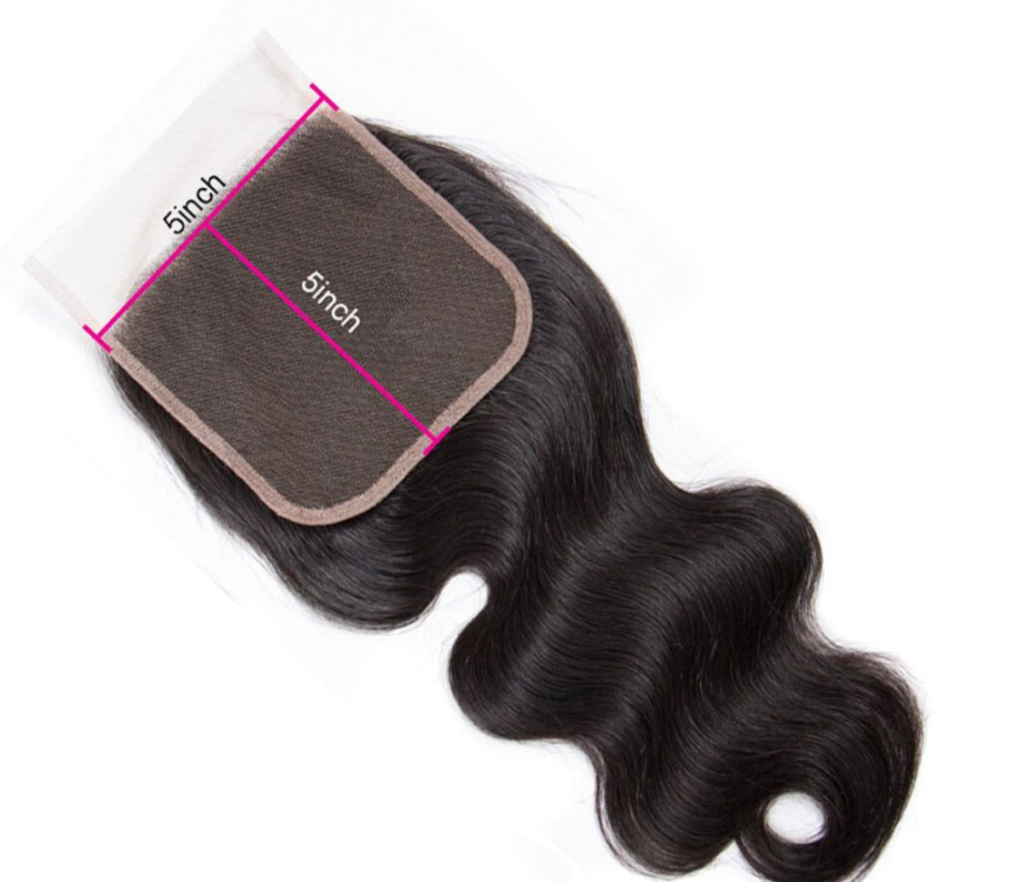 5x5 HD Closure Body Wave, Deep Wave, Straight